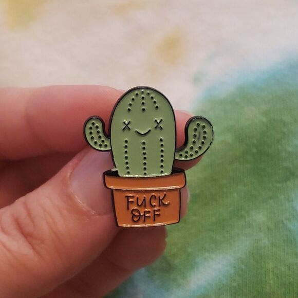 🌵F*ck Off Cactus enamel pin - Picture 2 of 2